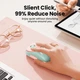 Беспроводная мышь UGREEN MU102 FUN+ Bluetooth 5.0 и 2.4G перезаряжаемая 3-и устройства для MacBook, iPad Pink (15722) - изображение 4