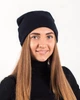 Шапка зимова панчоха ангорова D.Hats універсальна чорного кольору - зображення 4