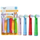 Oral b Braun Kids насадки для электрической детской зубной щетки на зубную щетку орал би браун Dental Man EB 10 сменные разноцветные мягкая щетина универсальные насадка детская мягкая набор 4 шт для зубов десен и межзубных промежутков на орал б - изображение 1