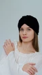 Чалма бархатная женская в восточном стиле D.Hats черная - изображение 3