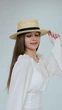 Канотье соломенная летняя с черной лентой D.Hats - изображение 4