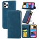Чехол-книжка Skin Feel Leather Wallet для Apple iPhone 11 Pro Max Blue - изображение 1
