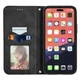 Чохол-книжка Skin Feel Leather Wallet для Apple iPhone 14 Pro Max Black - зображення 3
