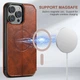 Чохол-книжка Suteni Magsafe Leather Case для Apple iPhone 15 Pro Max Brown - зображення 7