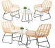 Комплект садових меблів для саду ,тераси та балкону GardenLine LEUCA ABI3408 стіл та два крісла - зображення 3
