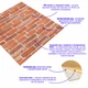 Декоративная 3D панель Sticker Wall под рыжий Екатеринославский кирпич самоклейка 700x770x3мм (044-3) SW-00000696 - изображение 2