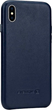 Etui plecki Evelatus Leather case do Apple iPhone X Dark Blue (4752192001377) - obraz 1