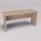 Стол офисный СП Континент 1600/650/760 Дуб Сонома - изображение 2