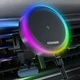 Магнитный держатель для телефона с беспроводной зарядкой Essager RGB Magnetic Car (ACPH004) - изображение 3