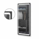 Зеркало в полный рост VESNA BLACK в алюминиевой раме с подсветкой LED (1200x700x20) - изображение 1
