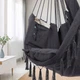 Підвісне крісло, бразильський гамак Hanert BOHO Black - зображення 3