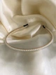 Ободок обруч для волос с жемчугом Honey Fashion Accessories белый (12-126/1) - изображение 2