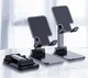Складна підставка-тримач для смартфону Folding desktop phone stand чорна - зображення 2