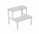 Кушетка медична висока зі сходинками Прем'єра ISMED 8011 195x62x80 см Zeus Deluxe White біла - зображення 3