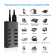 Концентратор Dynamode 5 ports USB3.0 to 4*USB3.0+2.4А Power Adapter 2.5A/12V (DM-UH-P405-G) - зображення 9