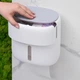 Держатель для туалетной бумаги клеящийся MBM HOME BP-44 WHITE/GRAY бело-серый - изображение 2