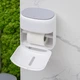 Держатель для туалетной бумаги клеящийся MBM HOME BP-44 WHITE/GRAY бело-серый - изображение 7
