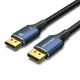 Кабель Displayport Vention DP-DP 1.4 8K Cotton Braided 2 м Blue (HCELH) - зображення 1