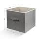 Ящик для хранения МВМ MY HOME 28х28х28 см Светло-серый (TH-08 LIGHT GRAY) - изображение 2