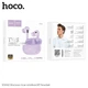 Вакуумные наушники беспроводные Bluetooth HOCO EW60 TWS |BT5.3, 30/300mAh, 4h| Purple - изображение 4