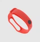 Ремешок Xiaomi Mi Band 4 / 3 силиконовый однотонный браслет Красный 2418P - изображение 2
