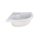 Душова кабіна Latwa SC90x90.SAT.HIGH.FR полукругла, скло Frost 4 мм + Душовий піддон KAPIELKA ST90x90x41, з панеллю Lidz - изображение 9