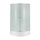 Душова кабіна Latwa SC80x80.SAT.MID.FR полукругла скло Frost 4 мм Душовий піддон KAPIELKA ST80x80x26 з панеллю Lidz - изображение 1