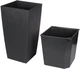 Вазон Plastkon Eliot Stone 25x46 см Антрацит (8595096996433) - изображение 2