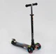 Детский самокат Best Scooter A 24662. Пластмассовый, 4 PU колеса с подсветкой. Черный - изображение 1