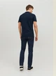 Поло длинное мужское Jack & Jones 12136516 XL Темно-синее (5713736540713) - изображение 2