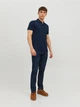 Поло длинное мужское Jack & Jones 12136516 XL Темно-синее (5713736540713) - изображение 3