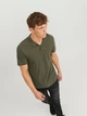 Поло длинное мужское Jack & Jones 12136516 S Хаки (5713736541253) - изображение 4