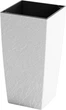 Вазон Plastkon Eliot Stone 25x46 см Белый (8595096996440) - изображение 1