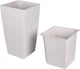 Вазон Plastkon Eliot Stone 25x46 см Белый (8595096996440) - изображение 2