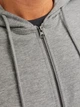 Толстовка на молнии мужская Jack & Jones 12181901 S Серая (5714924715760) - изображение 5
