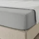 Простирадло на резинці IKEA DVALA 90х200 см сірий 504.824.59 - зображення 6