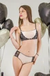 Комплект женский кружевной топ и трусики-слипы Felisiya Lingerie Черный с бежевым 2009+277-1294ф170 L - изображение 2