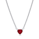 Серебряное ожерелье Пандора "Красное сердце". 392542C01 - изображение 1