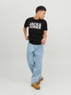 Футболка хлопковая длинная мужская Jack & Jones 12151955-3 M Black (5715424112042) - изображение 3