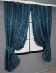 Комплект коротких штор VR-Textil Льон мармур Pavliani № 1365ш 130х170 см 2 шт Синій (35-0061) - зображення 2