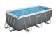 Басейн каркасний прямокутний Bestway 56457 Power Steel 13'6" x 6'7" x 48"/4.12m x 2.01m x 1.22m Rectangular Pool Set - изображение 2