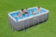 Басейн каркасний прямокутний Bestway 56457 Power Steel 13'6" x 6'7" x 48"/4.12m x 2.01m x 1.22m Rectangular Pool Set - изображение 4