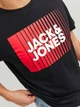 Футболка хлопковая длинная мужская Jack & Jones 12233999 L Black (5715368482393) - изображение 5