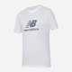 Футболка бавовняна довга чоловіча New Balance Stacked Logo MT41502 XL Біла (196941811369) - зображення 5