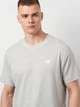 Футболка хлопковая длинная мужская New Balance Small Logo MT41509AG L Серая (196941810553) - изображение 4