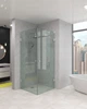 Скляна душова VIZUAL GLASS TWICE 700х700х2000мм Прозора Універсальна - зображення 1