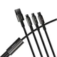 Кабель Baseus Tungsten Gold Fast Charging Data Cable 3-in-1 Cable USB to Lightning+Type-C+MicroUSB 3.5А 1.5м (CAMLTWJ-01) Black - изображение 6