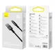 Кабель Baseus Tungsten Gold Fast Charging Data Cable USB to Type-C 100W 20V 5A 1м (CAWJ000001) Black - зображення 15