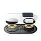 Бездротовий зарядний пристрій Baseus Simple 2in1 For Phone + Pods Pro Wireless Charger с технологією Qi 15W WXJK-CA02) Transparent - зображення 5