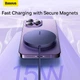 Бездротовий зарядний пристрій Baseus Simple Mini3 Magnetic Wireless Charger с технологією Qi 15W (CCJJ040205) Purple - зображення 11